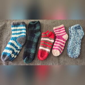 5 Pairs of Slipper Socks